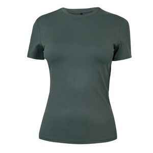 USA Pro Womens/Ladies Polyamide T-Shirt / Army Khaki
